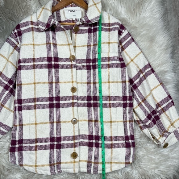 BA&SH Qetsia Topshirt Lady Jacket Womens Size Small‎ Plaid Collared Overshirt - Picture 8 of 9